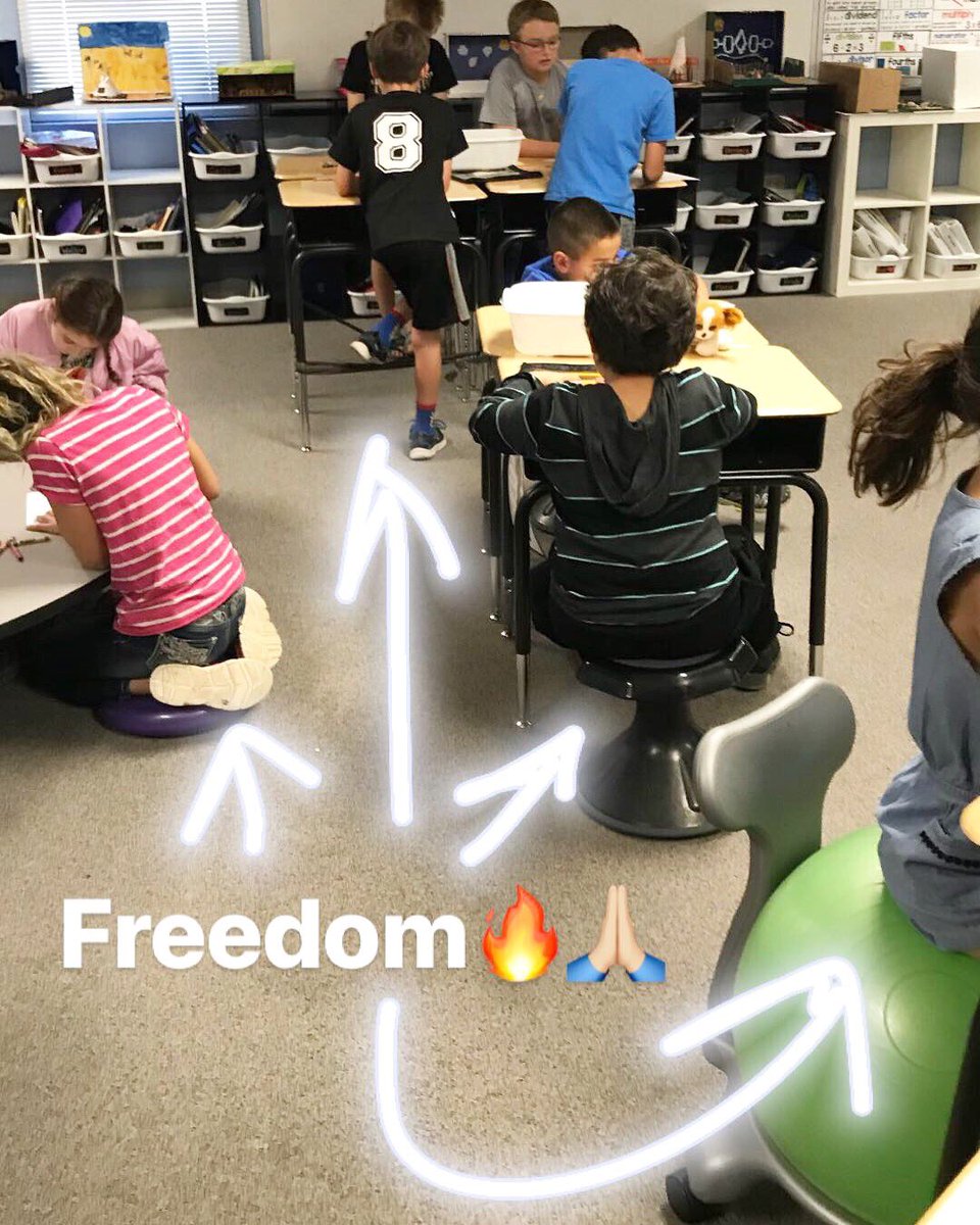 standupourkids's tweet photo. School would automatically be a little bit cooler if we gave kids more freedom and choice in the classroom. The end. #StandUpOurKids https://t.co/cn6FW4EgX6