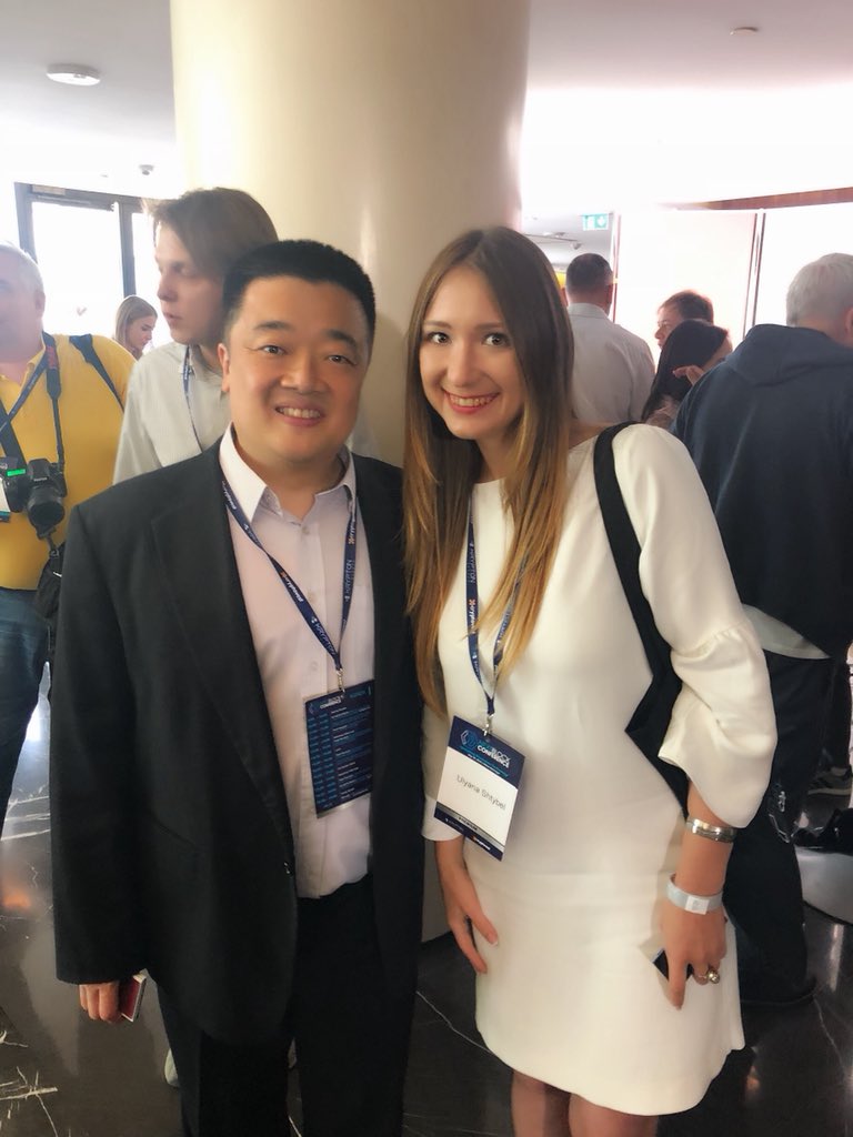 UlyanaShtybel's tweet photo. The whole day of wonderful impressions at with top world crypto influencers - Bobby Lee, BTCC Co-founder, Bitcoin Foundation Board Member #NextBlockConference #KryptonCapital #HighCastle https://t.co/IYUBO9t6fe