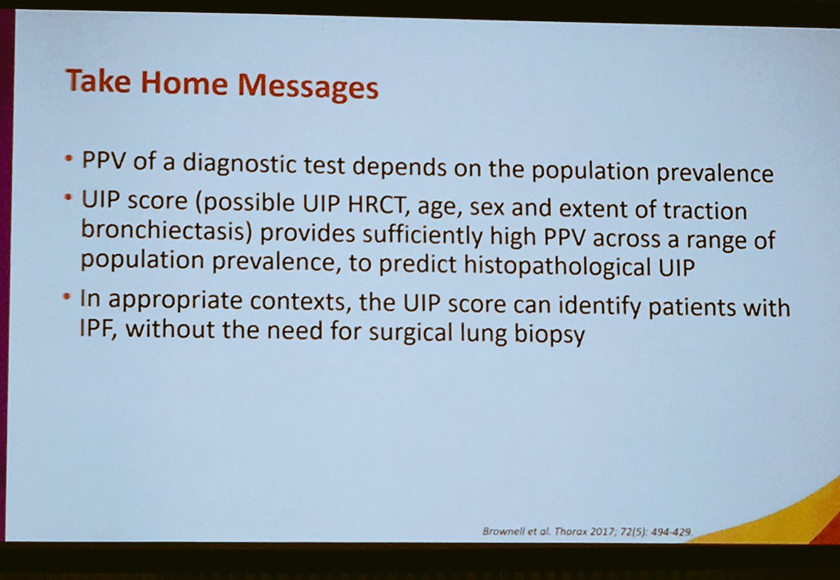 UIP score helps increase PPV to establish UIP diagnosis without surgical lung bx. #CYR #Interstitiallungdisease #ATS2018