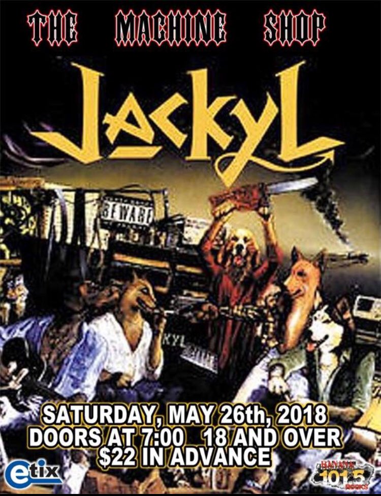 JACKYL Live @machineshopfnt on Saturday, May 26! Etix.com @banana1015radio @jackyljesse