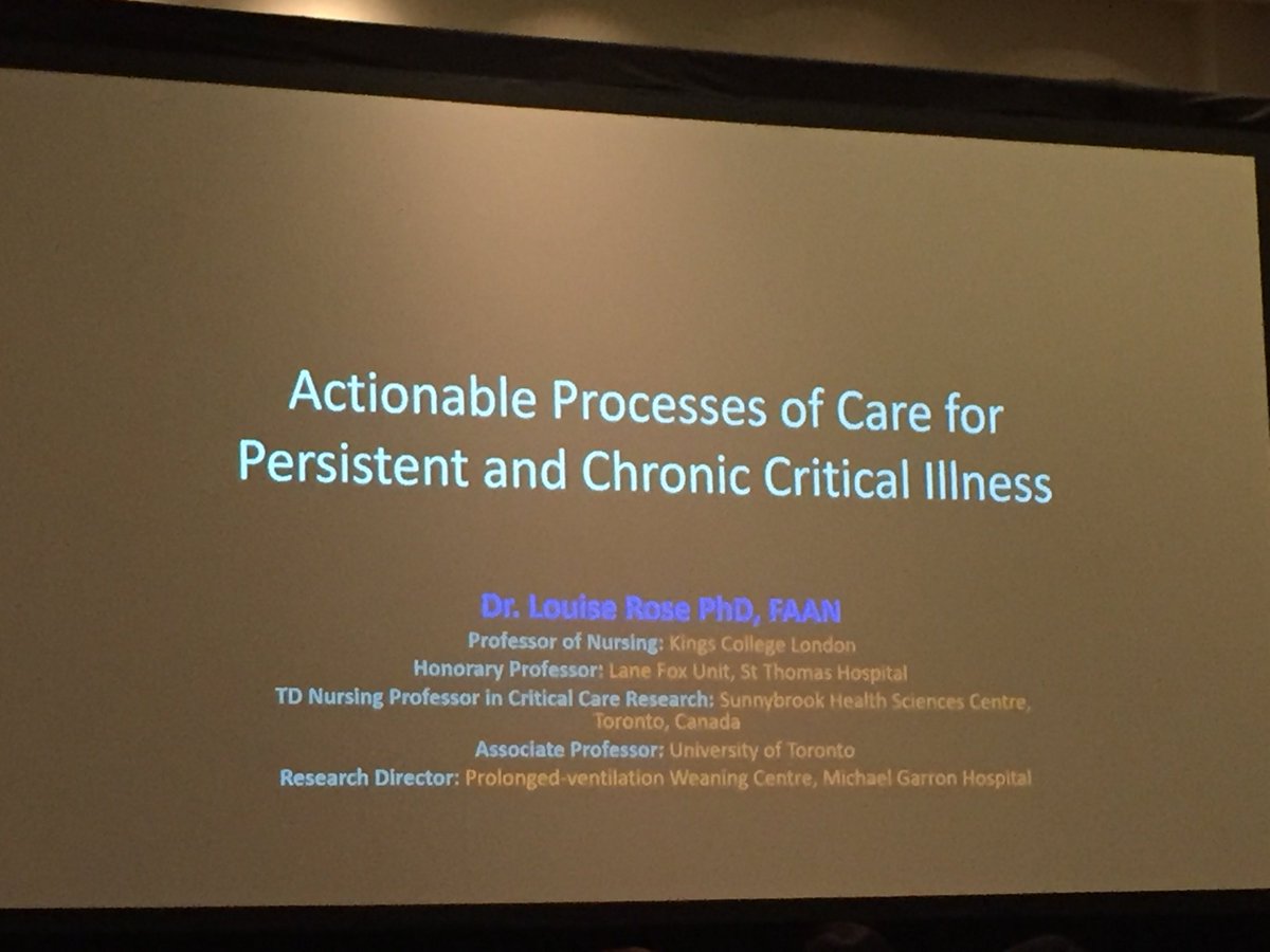 HainesKimberley's tweet photo. Louise Rose highlighting differences between persistent and chronic critical illness #ATS2018 https://t.co/f1KXkLbWo9