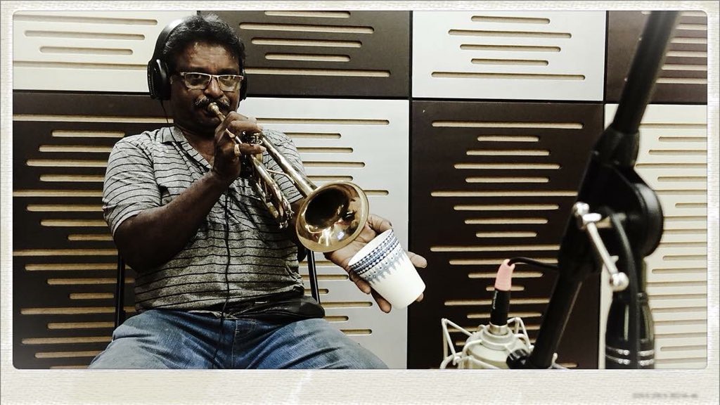 WhiteOctaves's tweet photo. The best thing about music is there is no right or wrong 🎼🎼🎼❤️❤️❤️...Using a Coffee mug to get a new trumpet sound is a testimony to the above statement ...  #whiteoctavesstudios #trumpet #musicproduction #recordingstudio #session #uad #lifeofamusician #preamp https://t.co/5HKYn1IOiq
