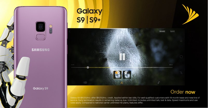 NuWaveSprint26's tweet photo. The Samsung Galaxy S9 and S9+ has the camera that
radically slows down time, making everyday moments
epic. https://t.co/W2eoMbEsCa