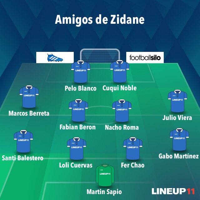 11 inicial del debut con victoria 2-0 frente a Turquita Volviste 

Cuqui x2