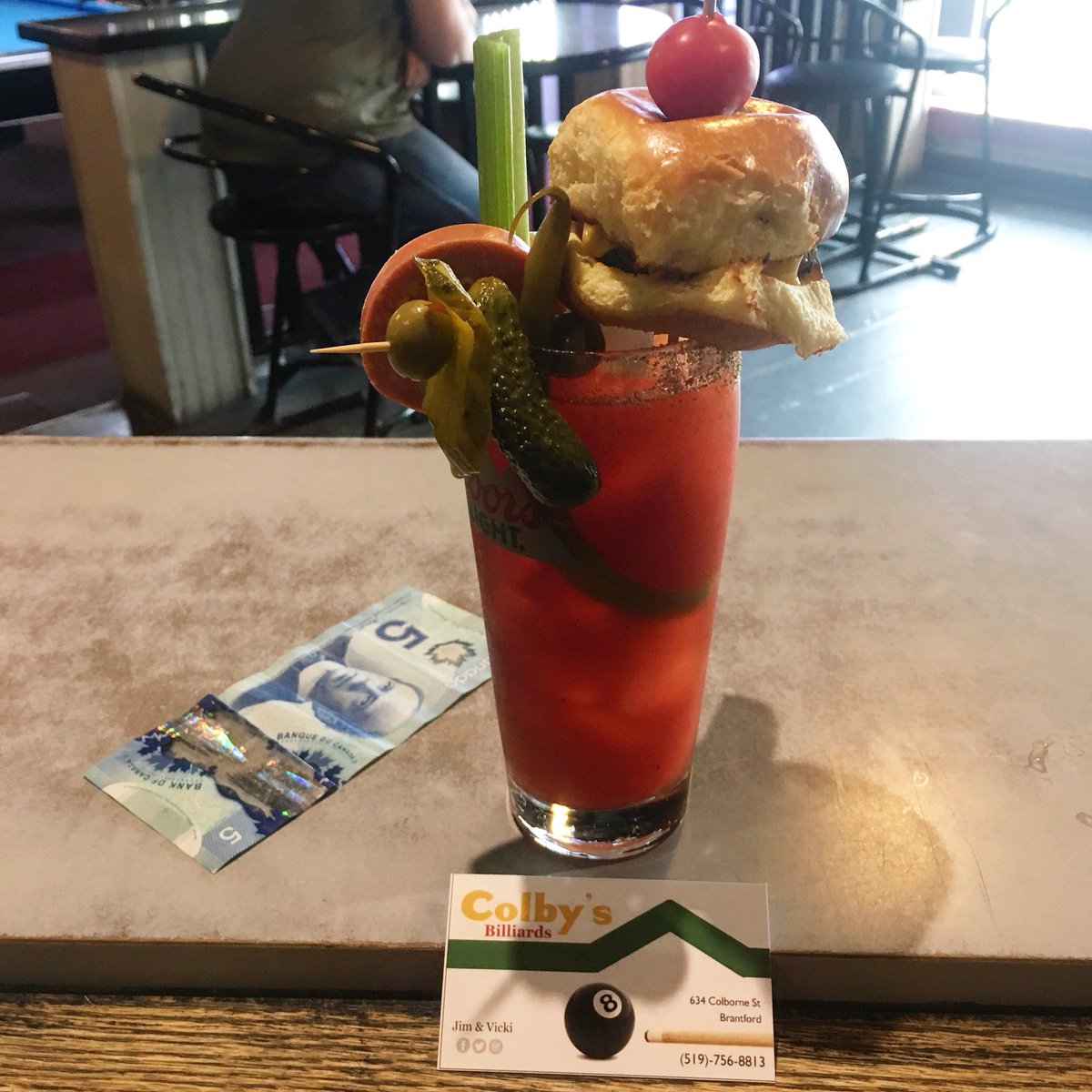 ColbysBilliards's tweet photo. Lunch In A Cup Sunday’s #Sliders #CheeseBurger #Caesar #Sunday #Colbys #Brantford #BRANTastic https://t.co/01s7zjnHQU