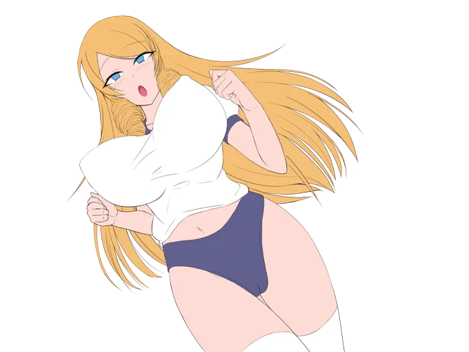 気づけば最近上げてなかったのでCG集の一部途中絵上げます。ランニング中に強制的におっぱいを改造され、服もエロいものに変えられちゃうシチュです。表情差分まだなのでちょっと違和感ありますけど、これはこれで……(汗 