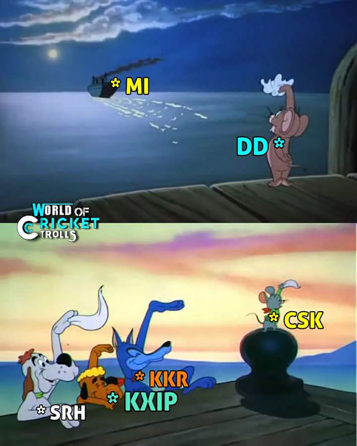 WoCT_Official's tweet photo. Good bye to @mipaltan by @DelhiDaredevils 😆 #DDvMI #IPL2018 https://t.co/8o6tA1zMyZ