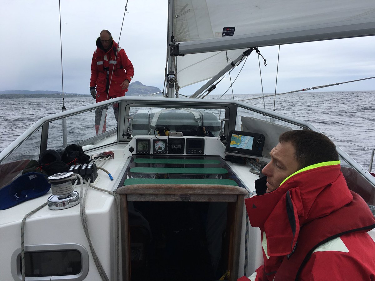 DepComd4x's tweet photo. Nearing the end now as we approach Arran. The last run is Goat Fell, just 18 miles and 896m. The guys are tired and the sailors are preparing to drop them, fighting fatigue @The_Black_Rats @Army_BeTheBest @Armynortheast @ArmyCadetsUK @RYA https://t.co/CTmILTIOpx