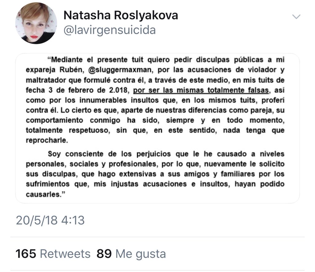 anima_marina's tweet photo. Ya me diréis de que sirve publicar las disculpas, si luego la otra dice que se disculpa para que el otro no denuncie... Los linchamientos por twitter pueden tener consecuencias y si estás para hacer juicios populares, tienes que estar para juicios de verdad o no te van a creer. https://t.co/tn1TfZSeQY