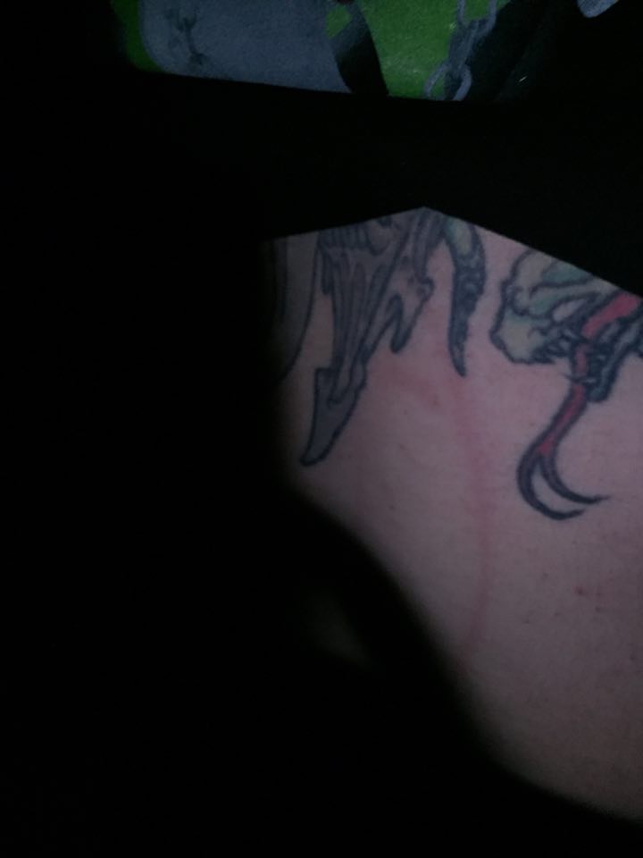 Its_HauntedCrew's tweet photo. This also happened last night.  One of our members got scratched. https://t.co/KNoljp4Jk9