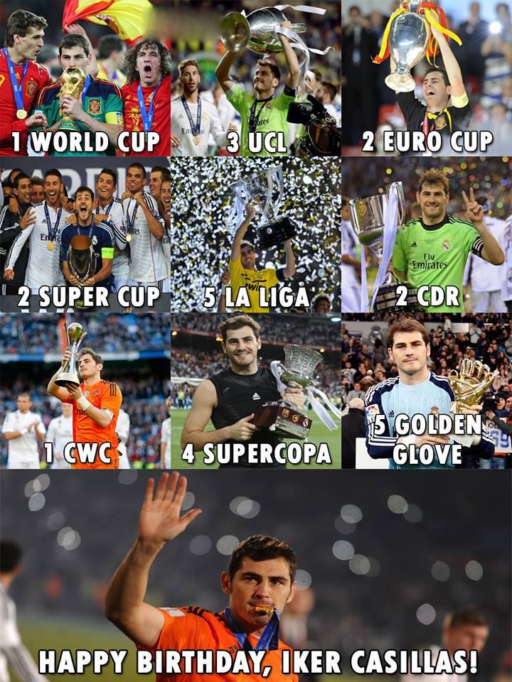 Happy 37th birthday, Iker Casillas!   