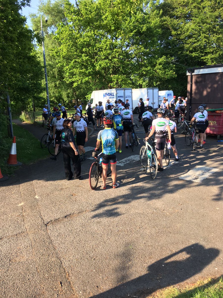 Get_AHead_Trust's tweet photo. An amazing day yesterday welcoming @Miles4Mel team as they crossed the finish line! A huge well done and thank you for all of your support! Incredible efforts all round! 💜

#cycle #charity https://t.co/uutAoeIbcj