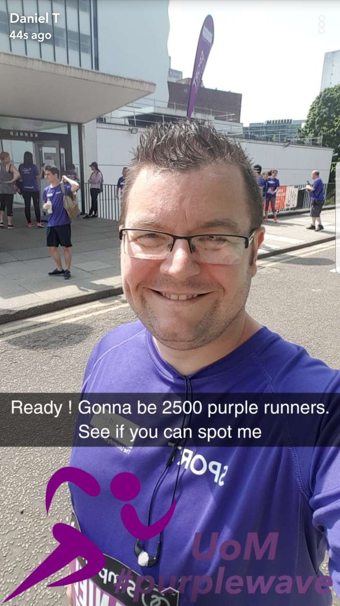 Amazing turn out for <a href="/UoMpurplewave/">UoM Purple Wave</a> <a href="/UoMSport/">UoM Sport</a> <a href="/Great_Run/">Great Run</a> 10k #GreatManchesterRun #purplewave
