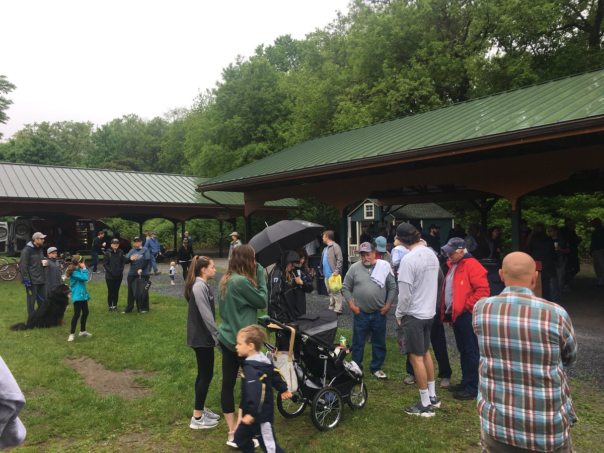 JessBriganti's tweet photo. Despite the gloomy forecast, look at the great turnout for the Team Billy Ride and Walk for Research! This is an incredible event that raises millions for brain tumor research and the need for a cure hits close to home for me ❤️ #DevinStrong https://t.co/Qzjo96FZeM
