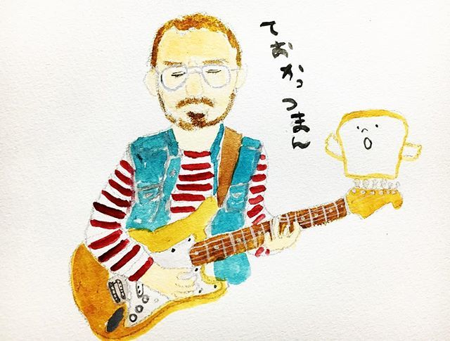 mr_okomeman's tweet photo. @theokatzman #theokatzman #fender #stratocaster #guitarist #vulfpec #guitar #plainbreadman #plainbread #breakfast #illust #illustration #ストラトキャスター #イラスト #絵 #picture #絵描き #illustrator https://t.co/nZhfO8H960 https://t.co/fCyXvEyvv5