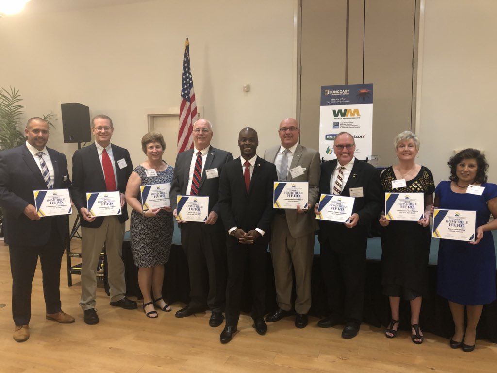fl_jamie77's tweet photo. What a great time with all of my friends being recognized for all of our hard work protecting #Homerule. @SuncoastLeague @FLCities @JBranchFLC #HomeRuleHero #LetCitiesWork https://t.co/Wh1N8VOcCg
