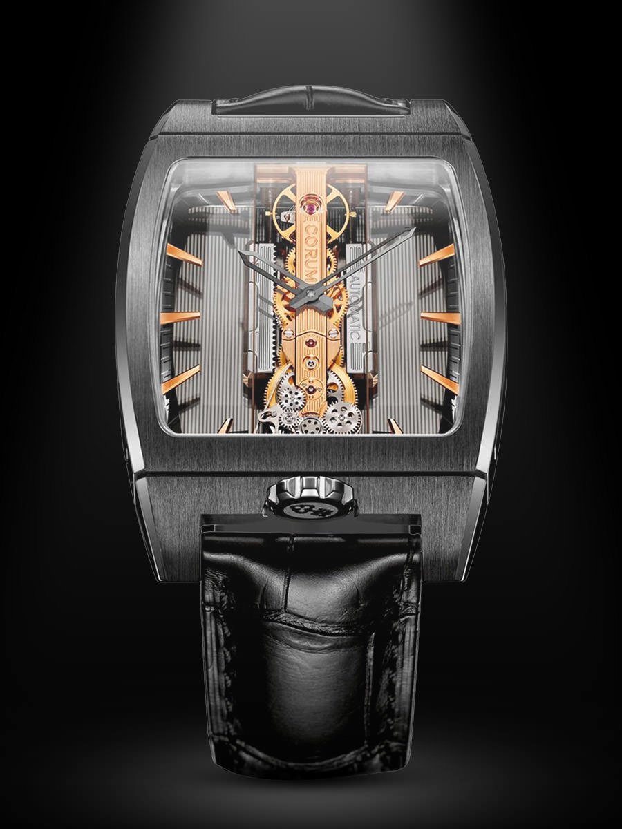 Discover the bridge between minimalism and mechanical mastery with the finest Corum Golden Bridge watches here - bit.ly/2splbmL