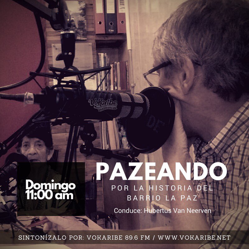 vokaribe's tweet photo. La Paz es un barrio del Suroccidente que surgió y sigue creciendo gracias a la fortaleza y el trabajo de sus habitantes.
Las y los protagonistas comparten sus memorias en #Pazeando por la historia del barrio La Paz.
⏰ Domingos 11:00am.
📻 89.6FM y https://t.co/n1KAeOQJ5E https://t.co/SsLyRtphpP