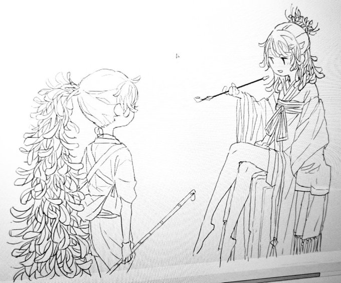 初めて描いたときは「髪の毛の面倒くささが五つ星だから、もう一勝描かないだろな」と思っていた子達を描きまくっている
未来ってわからないものですね 
