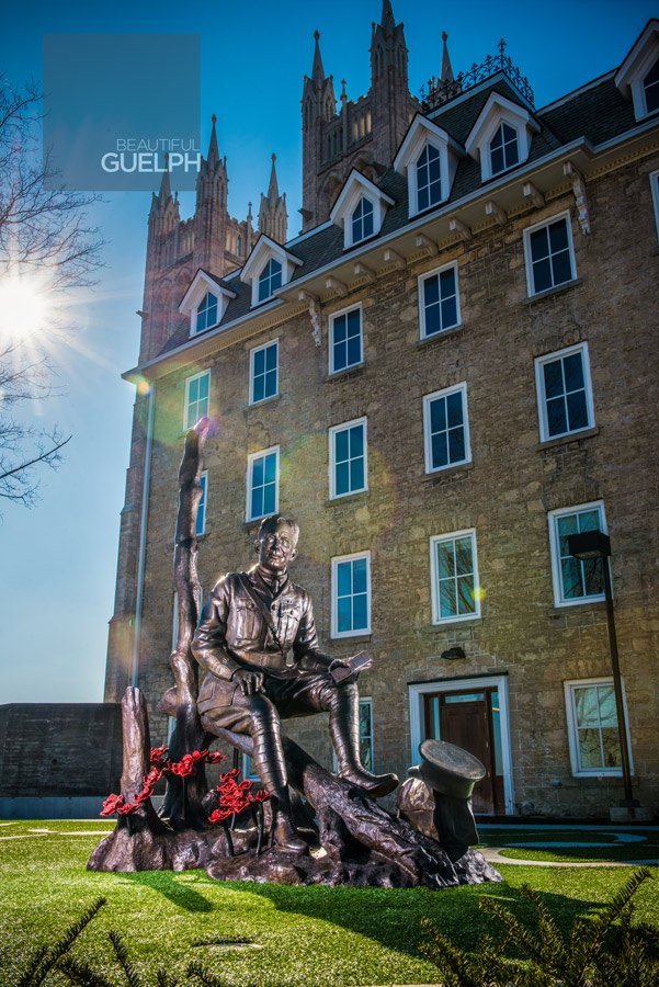bootifulguelph's tweet photo. John McCrae authored something special. Have you visited the statue up on the Basilica grounds? #guelph #flandersfields #worldwar1 #basilicaofourlady #downtownguelph #statue #visitguelph https://t.co/mUG57l9q7F