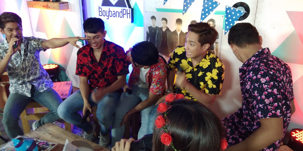 BoybandPH's tweet photo. Party lang! Walang samaan ng loob! Haha! #BOYBANDPHXBaconParty https://t.co/b30VOYhQ4r
