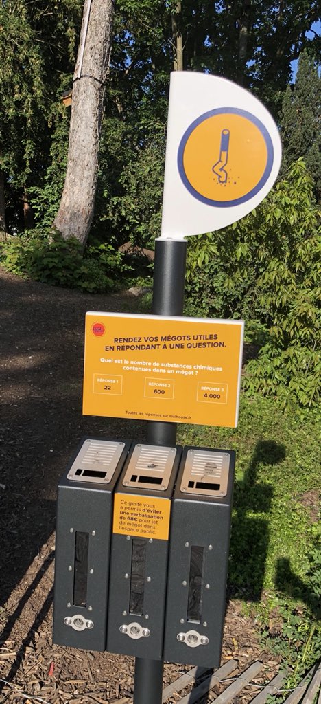 JeanROTTNER's tweet photo. Campagne anti mégots conçue par la Transfo interne avec la #27emeRegion. 

❎ La ville des intelligences c’est aussi penser les solutions depuis l’intérieur de la collectivité 

▶️ L’innovation grâce au design public !  

👍 Bravo ! https://t.co/Q3dimurPAO