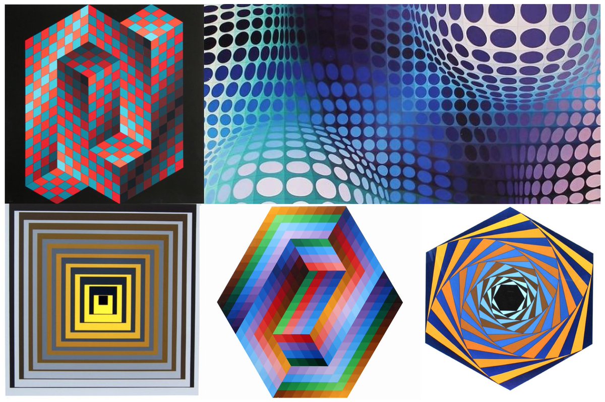 WizartFactory's tweet photo. [OpArt]
En 1960 apparaît un courant mélangeant Art et Optique. Ce style a notamment été popularisé par le célèbre Victor Vasarely. Abstraites et mystérieuses, ses oeuvres nous emmènent au bord de l’illusion, et les formes utilisées nous donnent une sensation de mouvement. https://t.co/G2UYTlX6PW