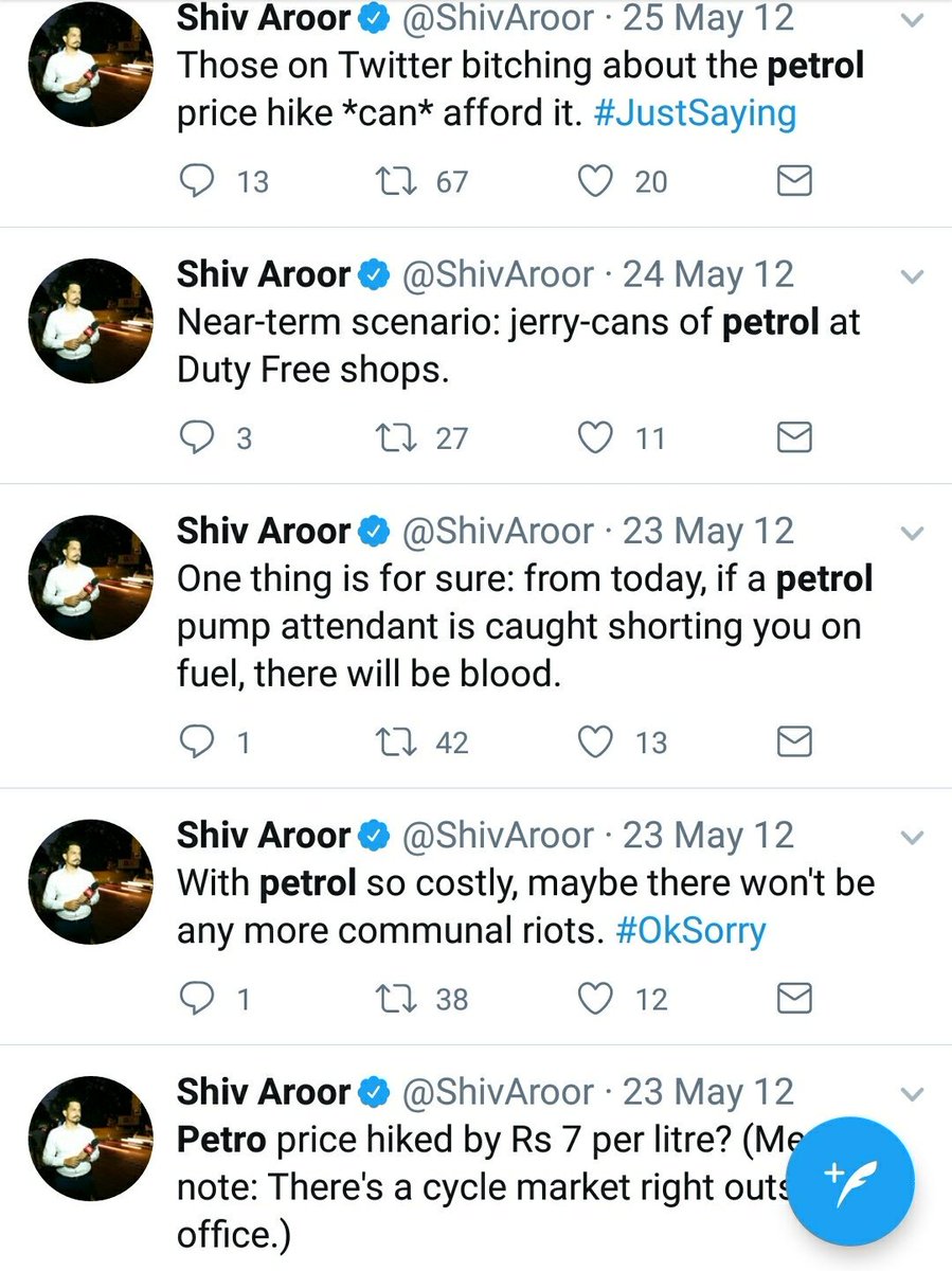 Now that no body is worried about Petrol Prices. Let's revisit some old jokes on  #petrolpricehike