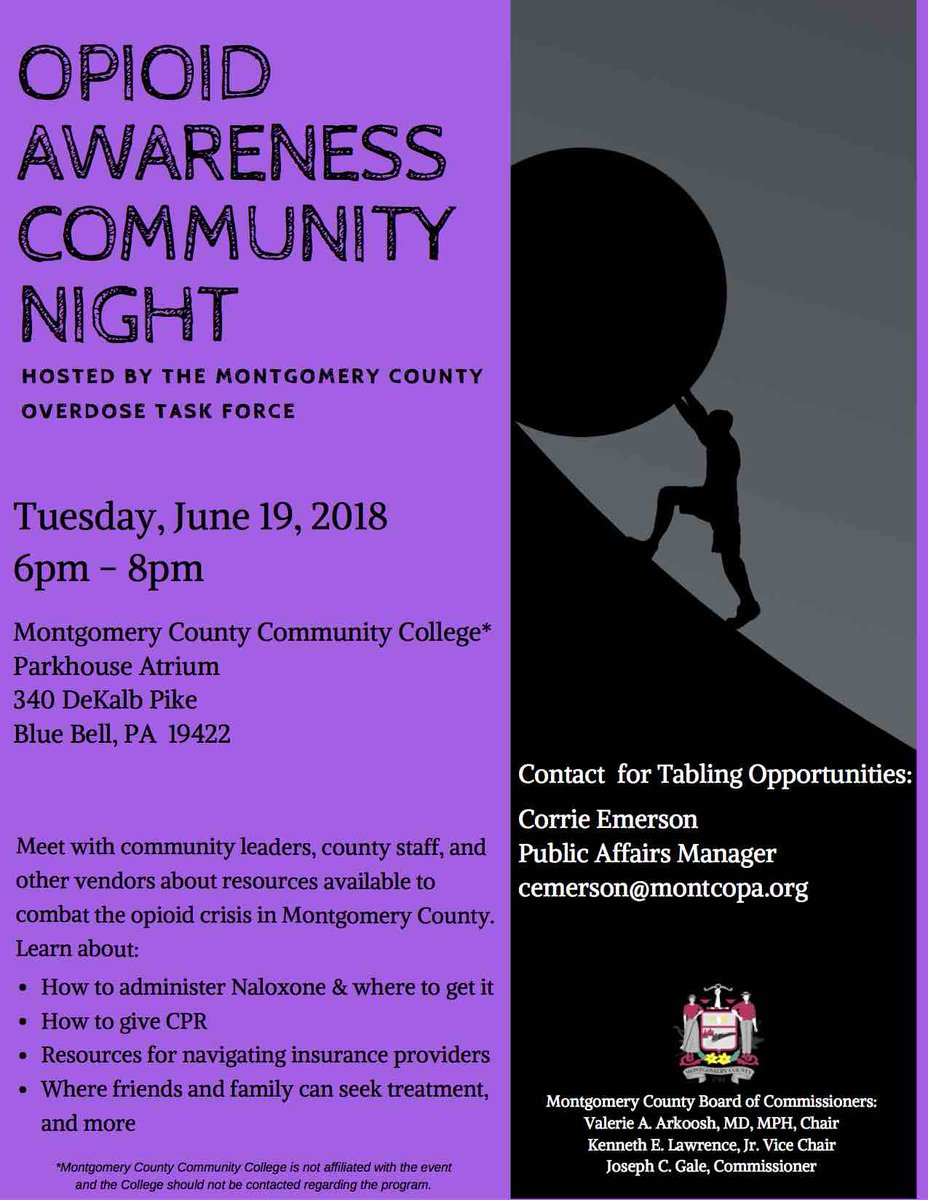 The opioid problem cuts across all parts of our community. Learn about it at this awareness night.