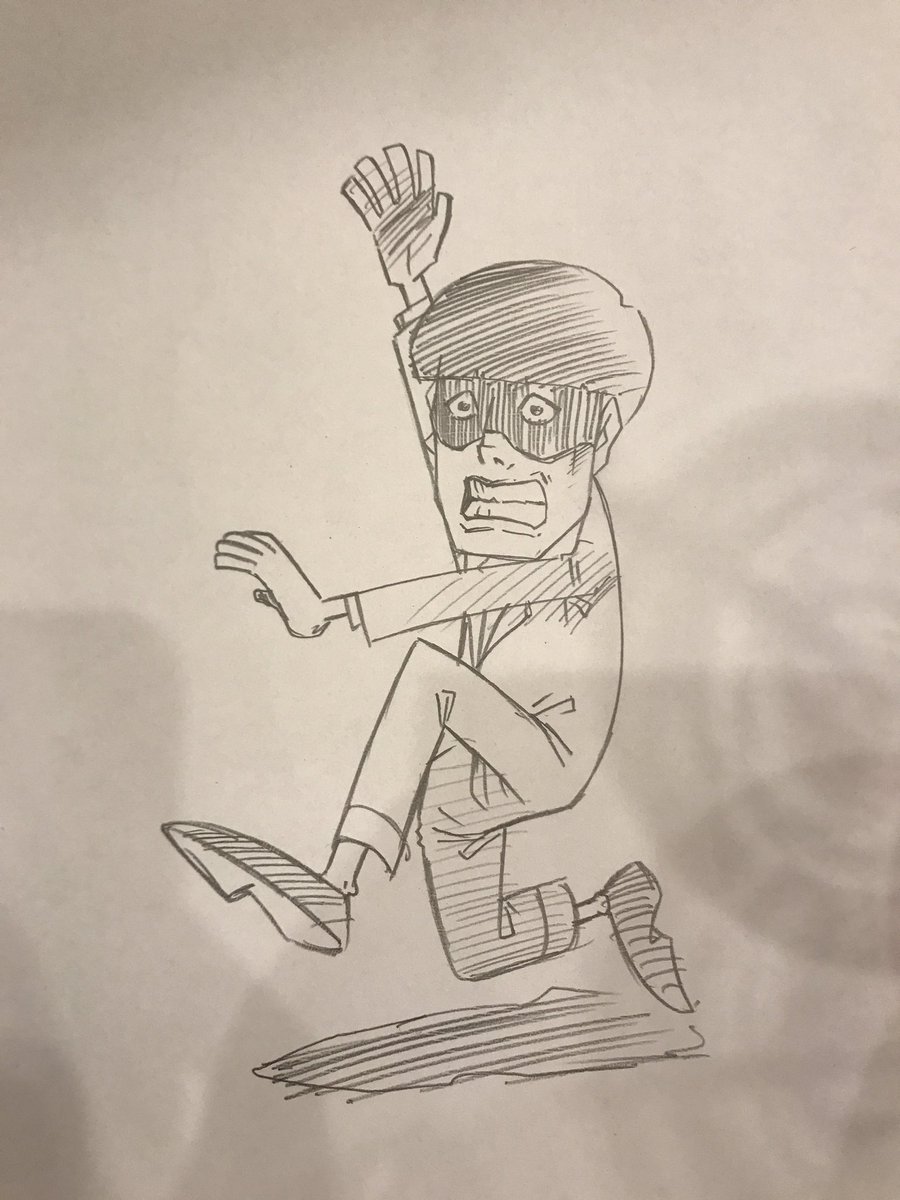 昔描いてたヒーロー 