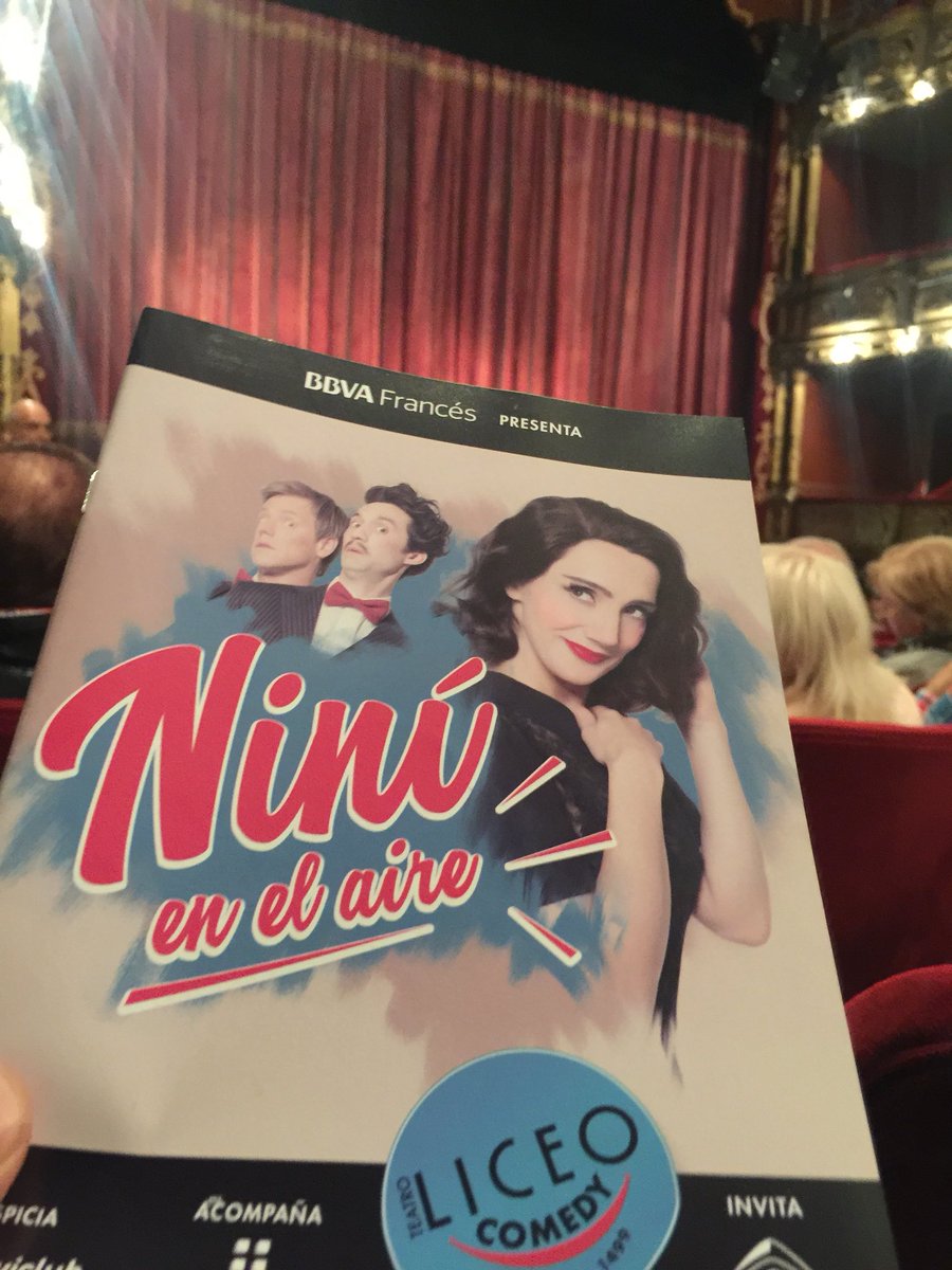 PabloProcopio1's tweet photo. Hoy no te pierdas #NiniEnElAire 🎭 increíble composición de @Aruzzireal 👏👏 #PabloMarcovsky #MarianoTorre @juanbranca  y la dire de #CiroZorzoli en 🎭 #LiceoComedy https://t.co/hfY95kE13a