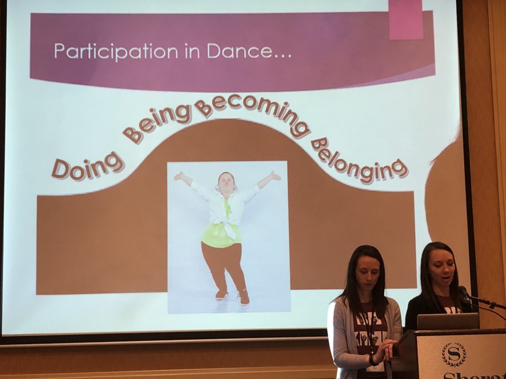 RTeplicky's tweet photo. @The_DA_Movement occupational therapists sharing their passion for dance at the #CDSSconf. Amazing program that brings dance to people of all abilities. https://t.co/jjYcSd4r1y