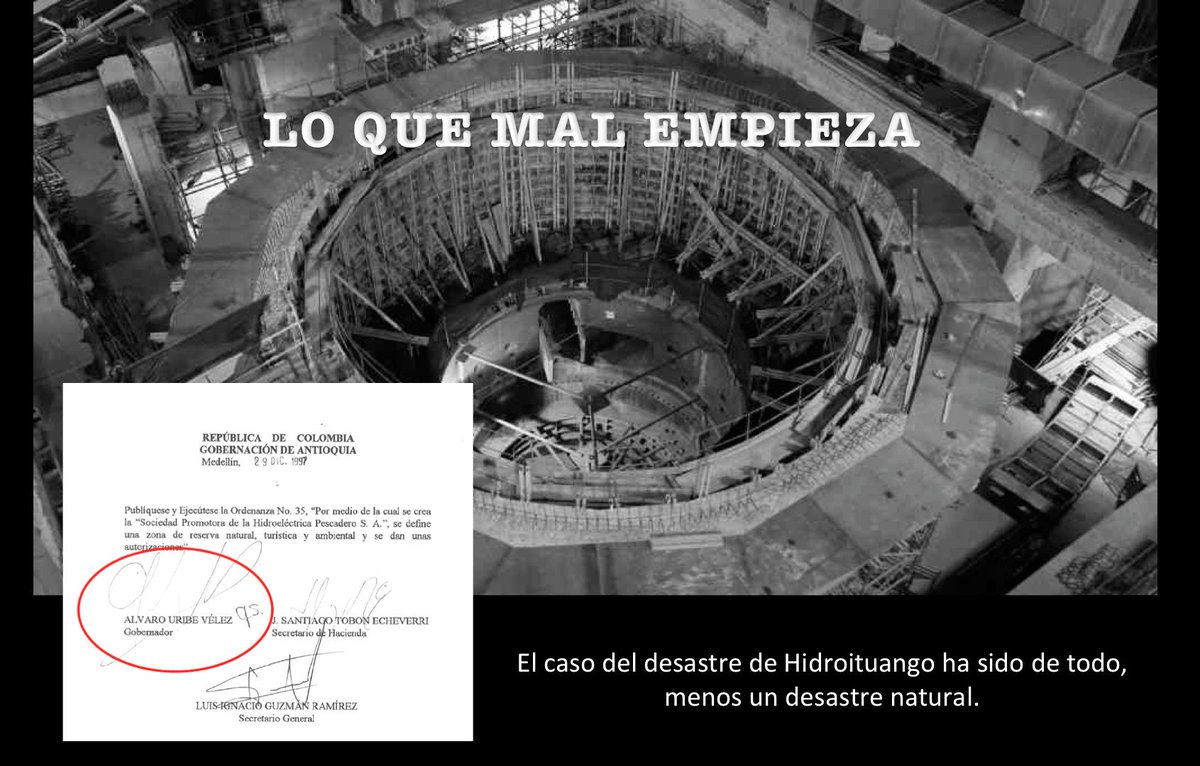 QuinteroCalle's tweet photo. Lo que mal empieza. Por @yohirakerman https://t.co/DKfuG7yEOk El caso del desastre de Hidroituango ha sido de todo, menos un desastre natural. Vamos desde el principio.......... https://t.co/XY1zqRRf0I https://t.co/hU0Q1ADtOn