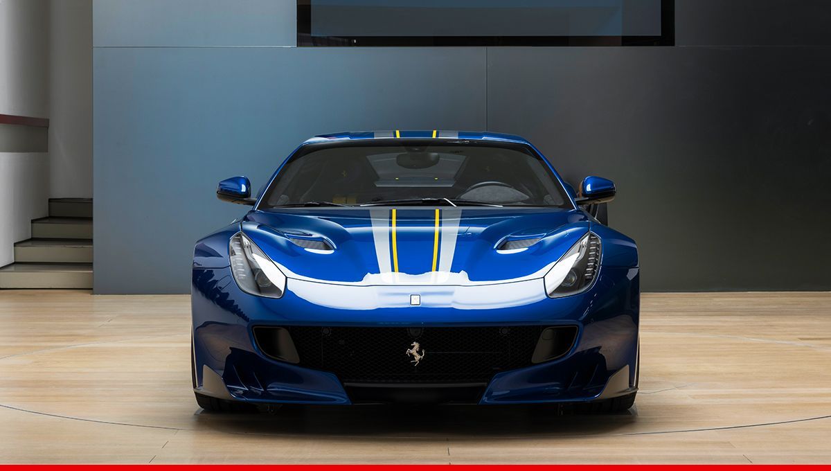 Ferrari's tweet photo. #Ferrari #F12tdf: a unique version of a limited edition supercar. #TailorMade https://t.co/PQLcPbUlTy