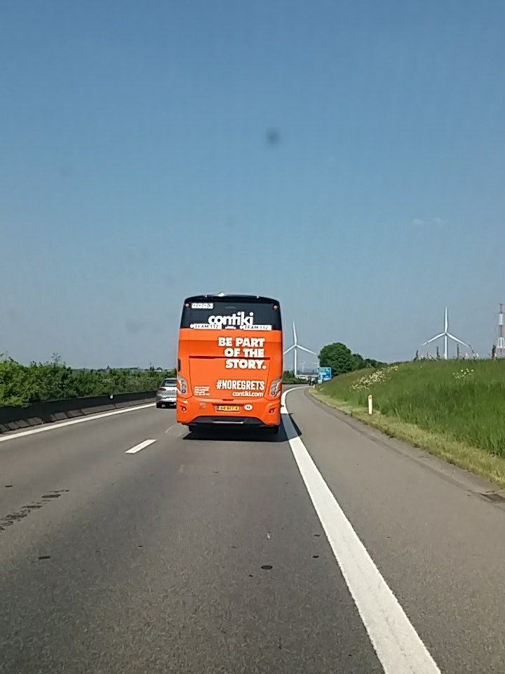 Onderweg naar Ternat, naar het volgende wisselpunt.