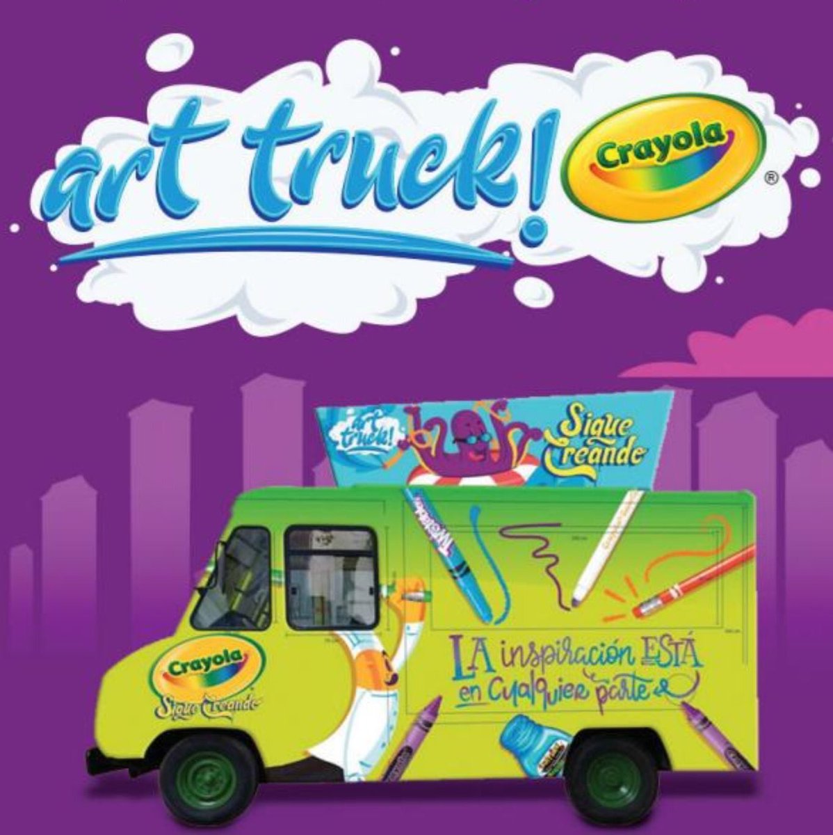 mylittlemexico's tweet photo. 🚌🖍#CrayolaArtTruck estará en la explanada del Palacio de Bellas Artes hasta hoy domingo 20 de mayo, a partir de las 11 y hasta las 17 horas. @CrayolaMex https://t.co/F81fM0n6c3