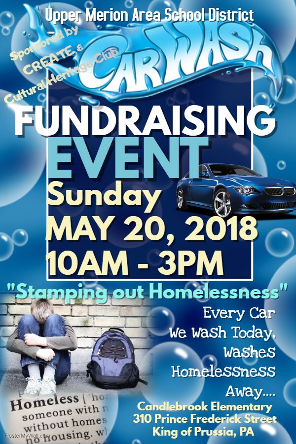 Tom Campbell (@thomasacampbell) on Twitter photo "Stamping Out Homelessness" car wash at Candlebrook Elem today until 3pm. Benefits the Upper Merion Area Community Cupboard. Come support a great cause for the <a href="/UpperMerionSD/">Upper Merion Area School District</a> families. "Stamping Out Homelessness" car wash at Candlebrook Elem today until 3pm. Benefits the Upper Merion Area Community Cupboard. Come support a great cause for the <a href="/UpperMerionSD/">Upper Merion Area School District</a> families.