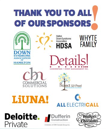 CdnDownSyndrome's tweet image. Thank you to all of our amazing 2018 Conference sponsors! Without your help this conference would not be possible. 

@dsah_cs, @thehdsa, Details Inc., Whyte Family  @cbncomsol, @project321peel, @LIUNA, @DeloittePrivate, @allelectricall, Dufferin Construction and @Walkerschocolat
