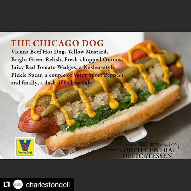 charlestondeli's tweet photo. #chicagodog 
We get the #poppyseed bun, #neongreenrelish, #sportpeppers &amp; #allbeef #hotdogs from @viennabeef out of #chicago #illinois
Tomatoes from @limehouselocal
@choosechicago #chicagoeathavefun https://t.co/U1t9kdSLap https://t.co/N7NhHhDNIe