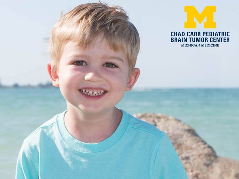 umichmedicine's tweet photo. Gifts totaling $30M will establish the Chad Carr Pediatric Brain Tumor Center @ChadTough at @umich to advance research and treatment for pediatric brain cancer: https://t.co/13O3SlZa4x #ChadTough #DIPG #GoBlue https://t.co/wytEyYmFY4