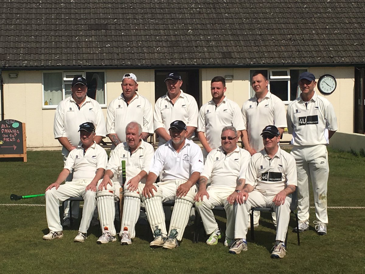 Team Photos for today's inaugural Over 50's games for both <a href="/PonthirCricket/">Ponthir Cricket Club</a> &amp; Christchurch CC. The visiting team are chasing 159 to win 🏏