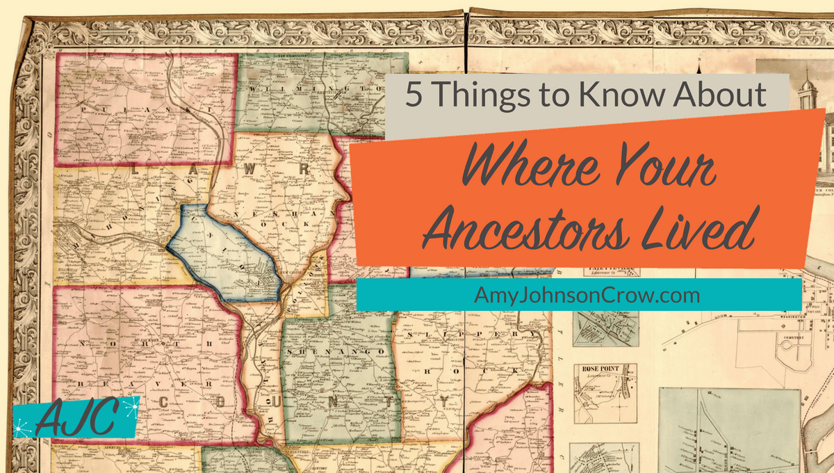 AmyJohnsonCrow's tweet photo. Research becomes easier when you understand the location. Here are 5 things you need to know about where your ancestors lived. https://t.co/TzVPucU59r #genealogy #familyhistory https://t.co/BL9W4iuZ0J