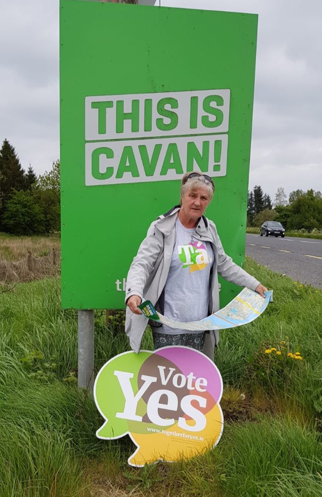 Together4yes's tweet photo. The penultimate stop of our 26 county wide #GetTogether4Yes county tour is in ..... #Cavan! #YourYESMatters https://t.co/kNjgkv1NyS