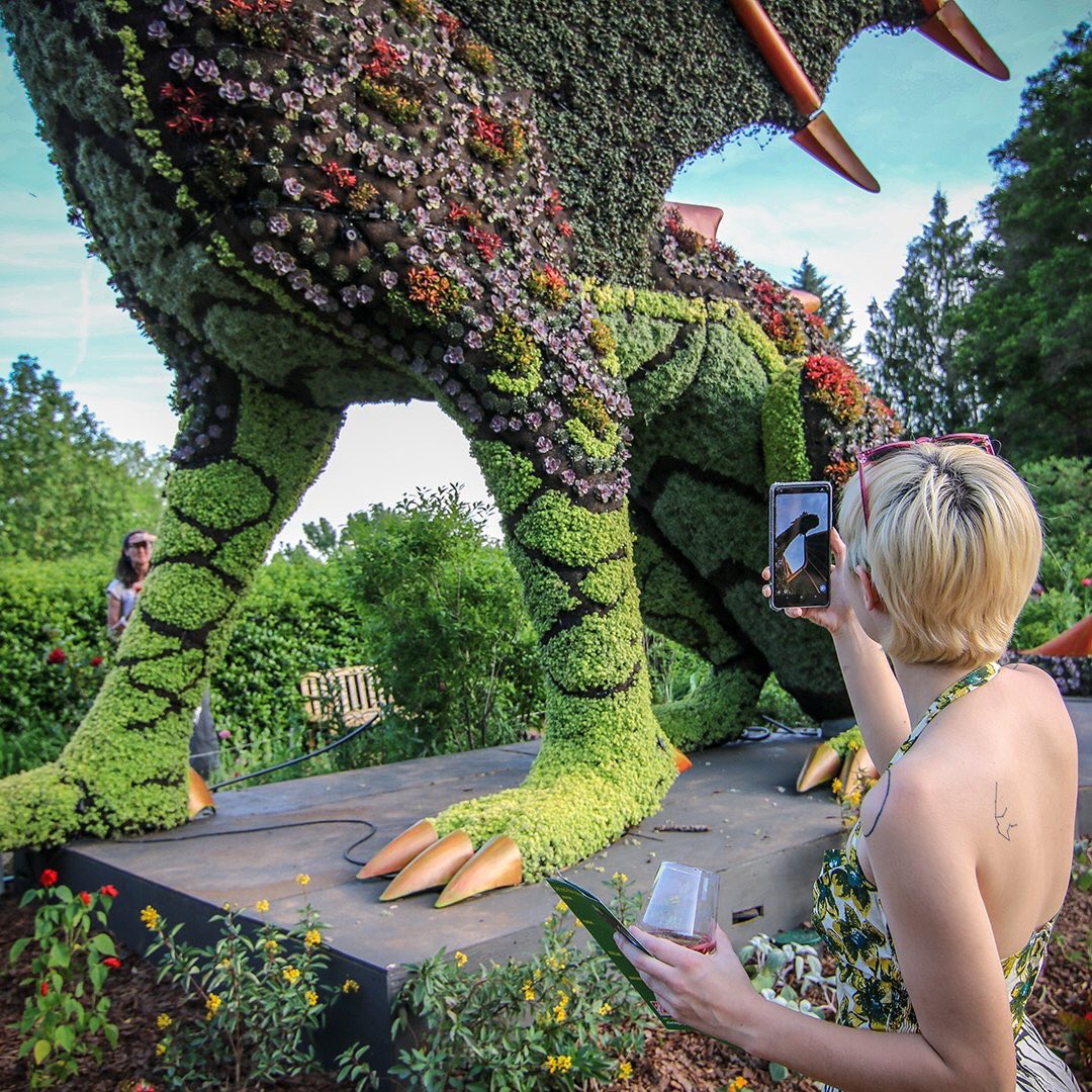 CityofAtlanta's tweet photo. Have you visited the @AtlBotanical Garden's newest exhibit, "Imaginary Worlds: Once Upon a Time?" It features giant living plant sculptures that the whole family will love! #AtlBotanical https://t.co/8jflywr176