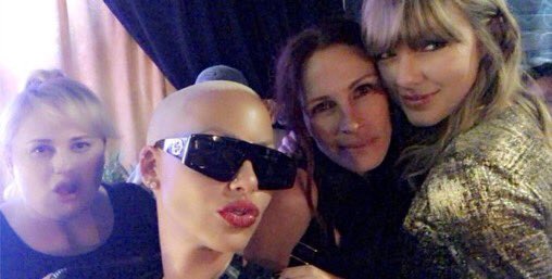haywireco's tweet photo. Julia Roberts, Rebel Wilson, Amber Rose and her son, Wiz Khalifa, Kobe Bryant, Carly Steel, and more celebrities were present at the reputation Stadium Tour tonight.
#ReputationTourPasadena https://t.co/KZlILeGcUc