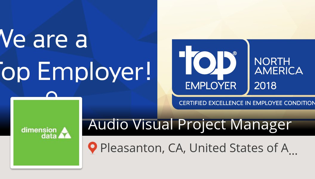 eaburacchio's tweet photo. #DimensionData is hiring an Audio #Visual #Project Manager, apply now! (Pleasanton, CA, United States of Amer...) #job https://t.co/9ktNTan0T0 https://t.co/REISPFWvhs