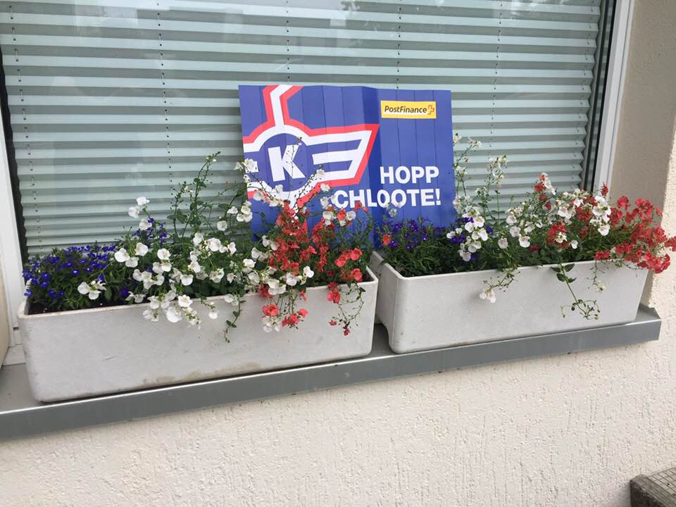 Strongbowyer's tweet photo. Blau, Wyss und Roooooooot! Auch der #ehckloten wird wieder aufblühen! https://t.co/UJ0aawD0bq