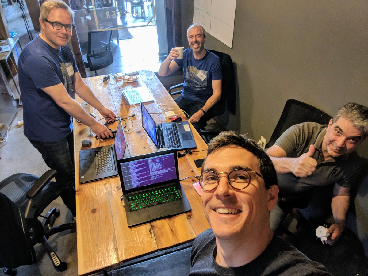 Graham Ganssle (@grahamganssle) on Twitter photo Team Jetloggers hard at work training a #DeepLearning algorithm to predict geologic formations down a well bore using only downhole log measurements. @stevejpurves <a href="/Larseneirik/">Eirik Larsen</a> <a href="/Earth_analytics/">Earth Analytics AS</a> <a href="/experoinc/">Expero</a> #subhack #geohack Team Jetloggers hard at work training a #DeepLearning algorithm to predict geologic formations down a well bore using only downhole log measurements. @stevejpurves <a href="/Larseneirik/">Eirik Larsen</a> <a href="/Earth_analytics/">Earth Analytics AS</a> <a href="/experoinc/">Expero</a> #subhack #geohack