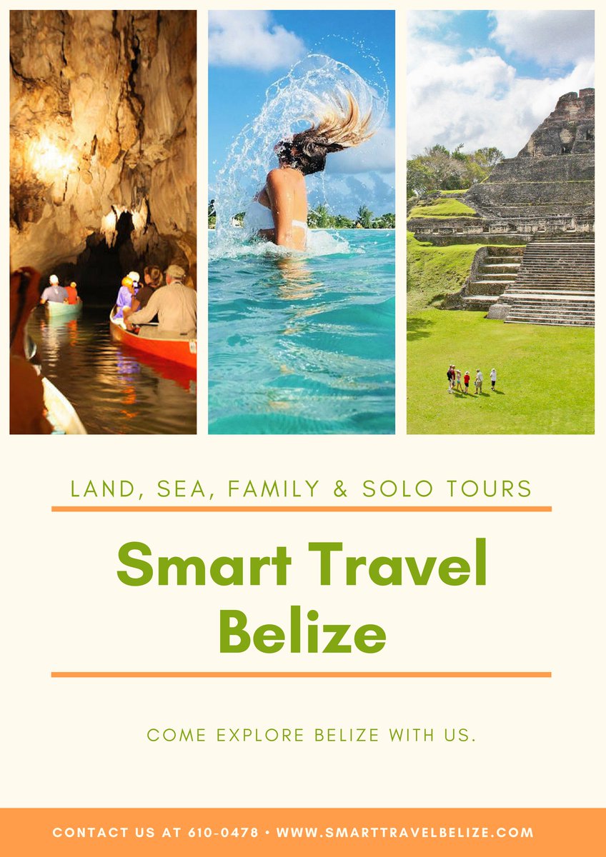 Smart_Travel_BZ's tweet photo. See more of Belize on your trip. Let us help you to travel smart &amp; experience more in #Belize. 
.
#alldayeveryday #sundaymorning #travel #Belizevacation #toursinbelize #caribbean #live #belizetours #onedaytour #cruise #Daytripsfrom #ShoreExcursions #sundayfunday #Belizeadventure https://t.co/VSJbk9OodM