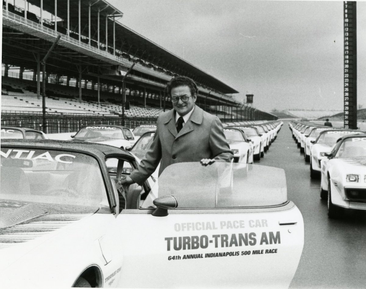 uindy's tweet photo. From the archives: #UIndy President Gene Sease participated in many @500Festival events. Safe to say the cars look a bit different today 😁 #ThisIsMay #Indy500 #retroindy @IMS https://t.co/kf0p1ODAIX